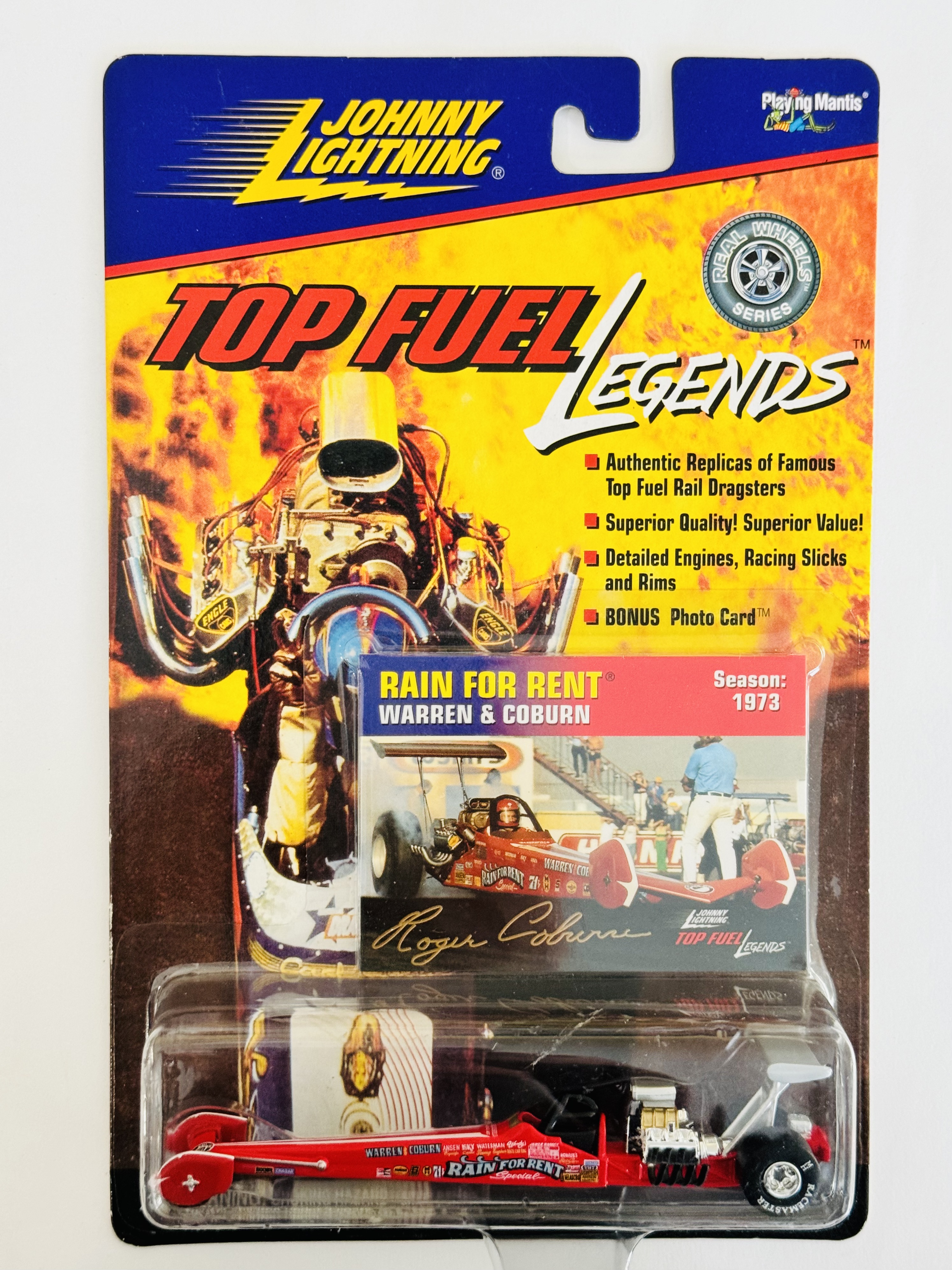 Johnny Lightning Top Fuel Legends Rain For Rent Warren & Coburn