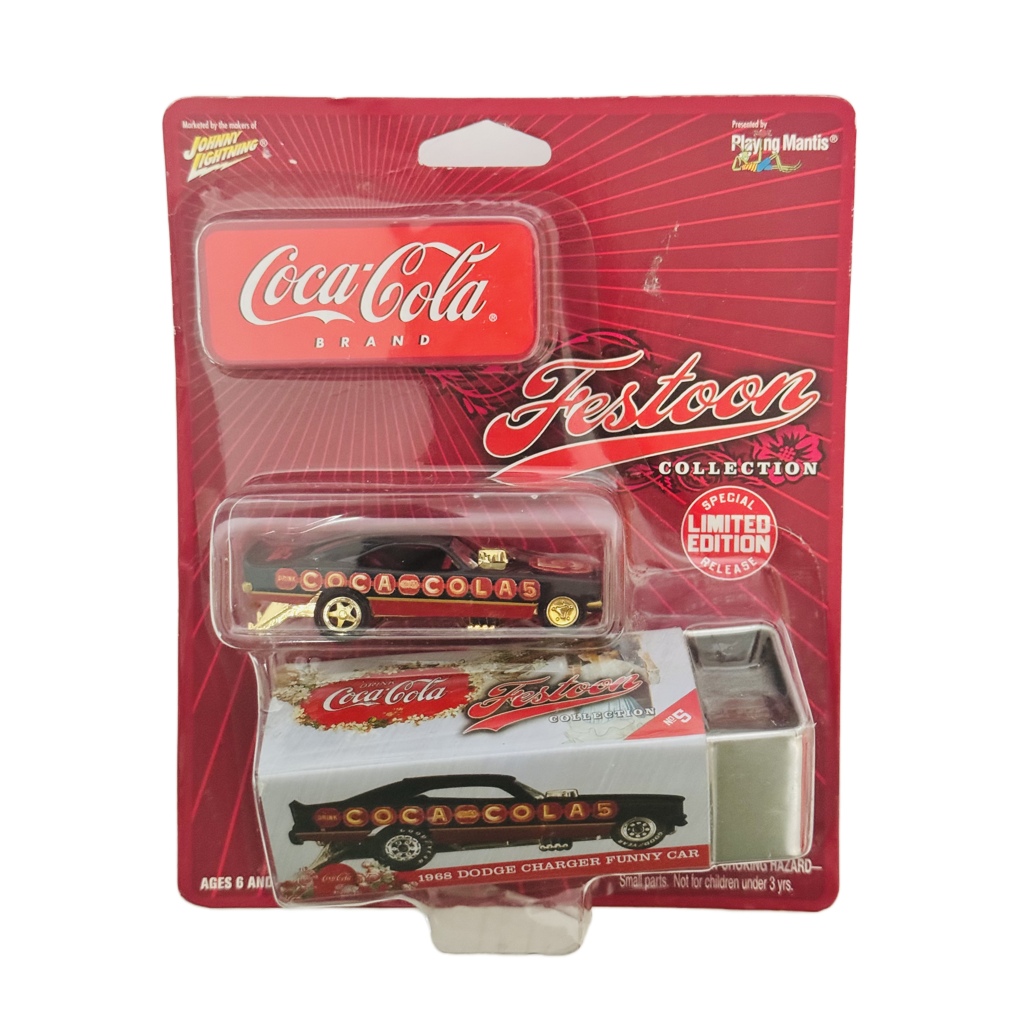 Johnny Lightning Mopar Coca-Cola Festoon Collection 1968 Dodge Charger Funny Car