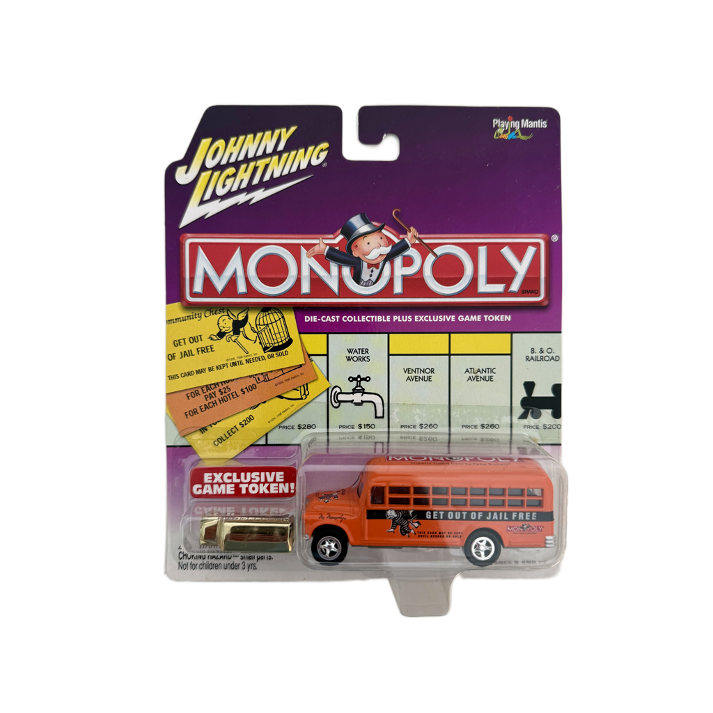 Johnny Lightning Monopoly Get Out Of Jail '56 Chevy Bus