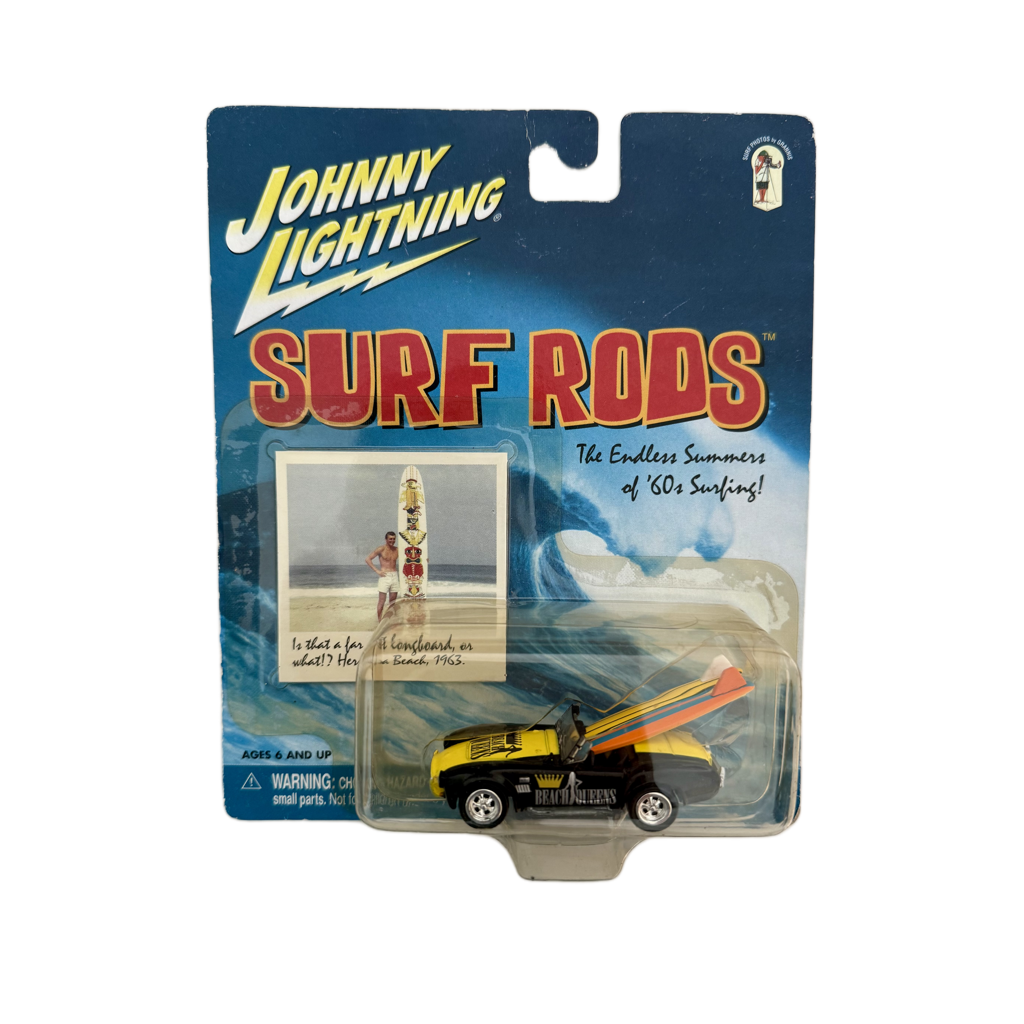 Johnny Lightning Surf Rods Beach Queens - Yellowed Blister