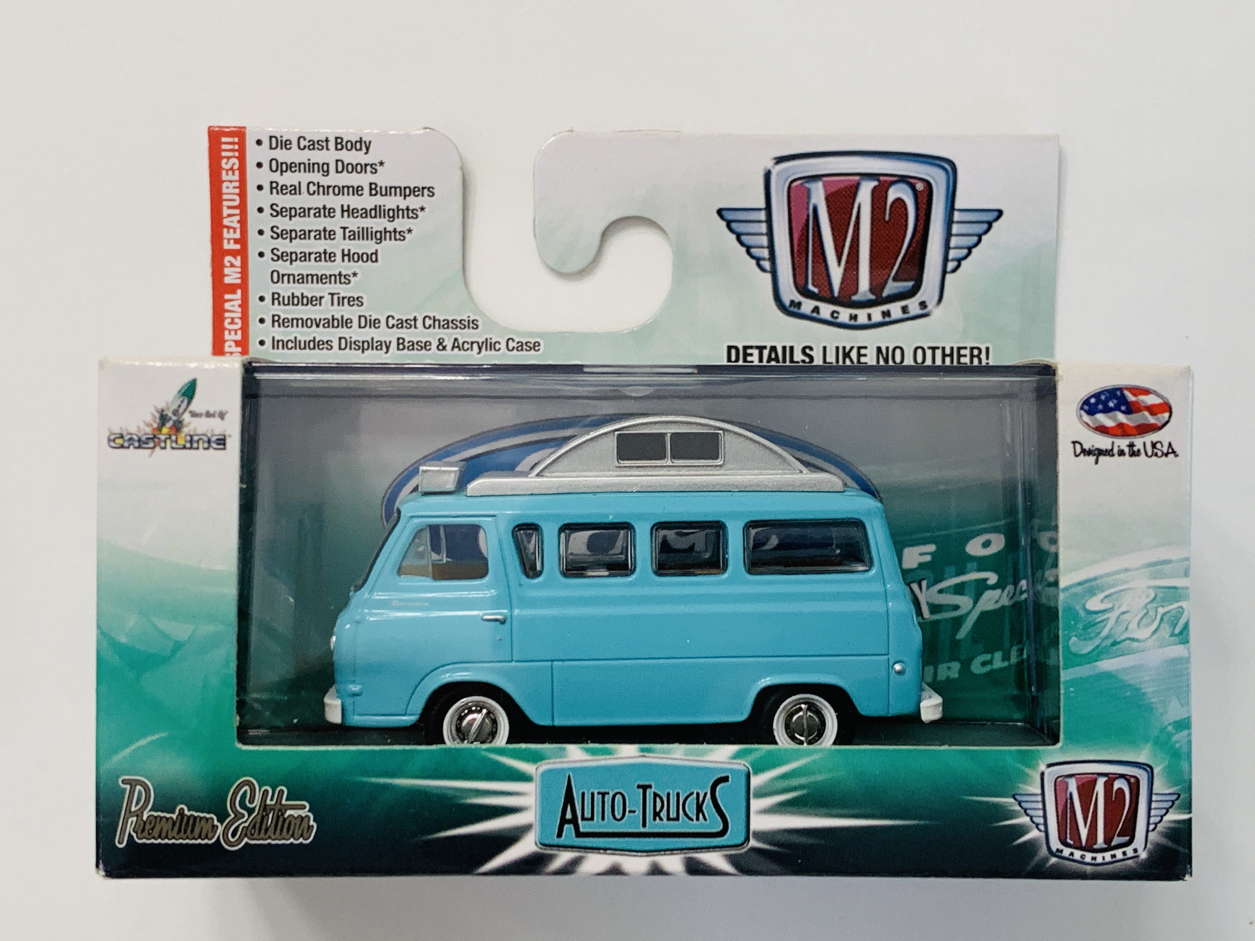 M2 Machines Auto-Trucks 1965 Ford Econoline - Camper Van R32