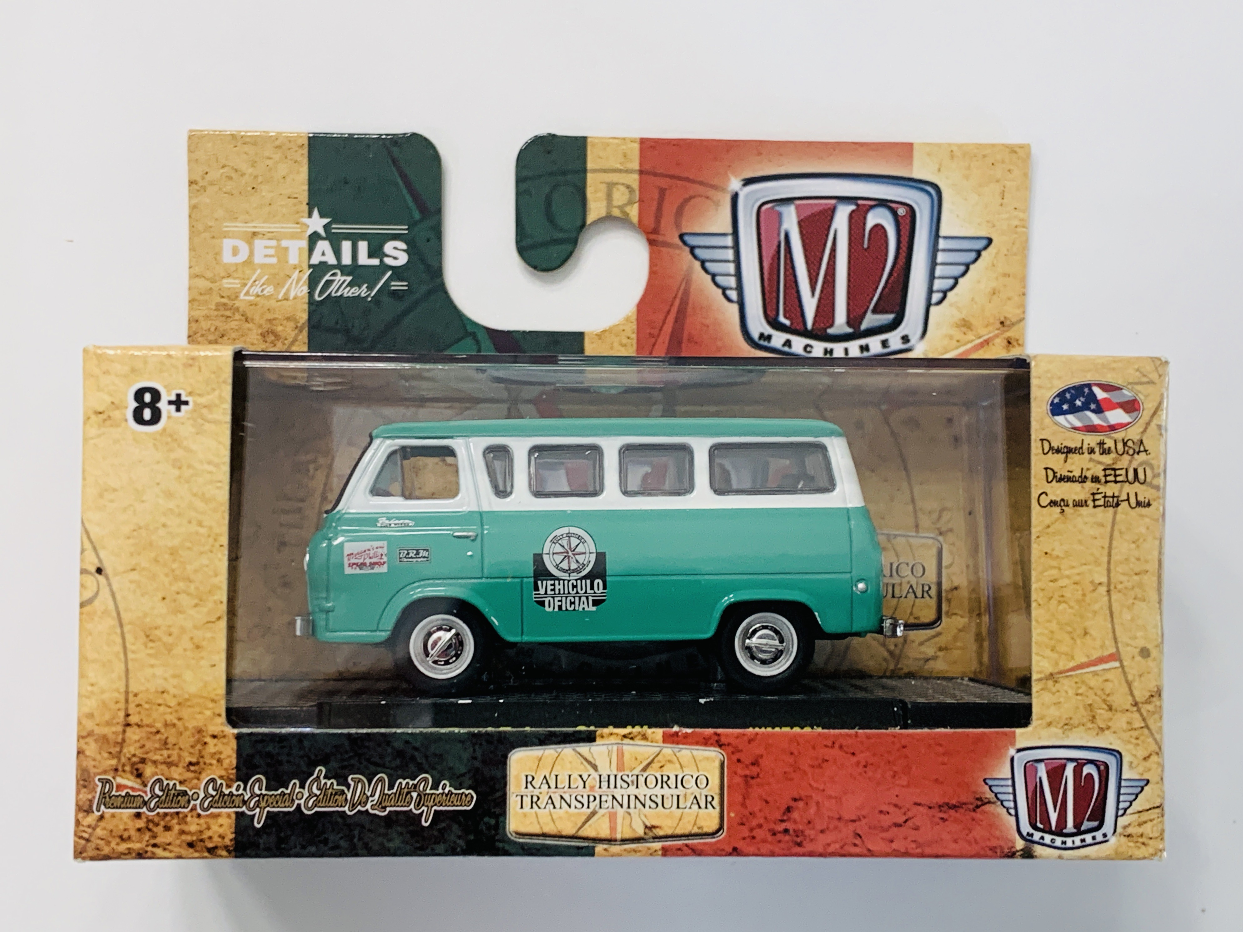 M2 Machines Rally Historico Transpeninsular 1965 Ford Falcon Club Wagon WMTS04 - Walmart Exclusive 6,800 Made