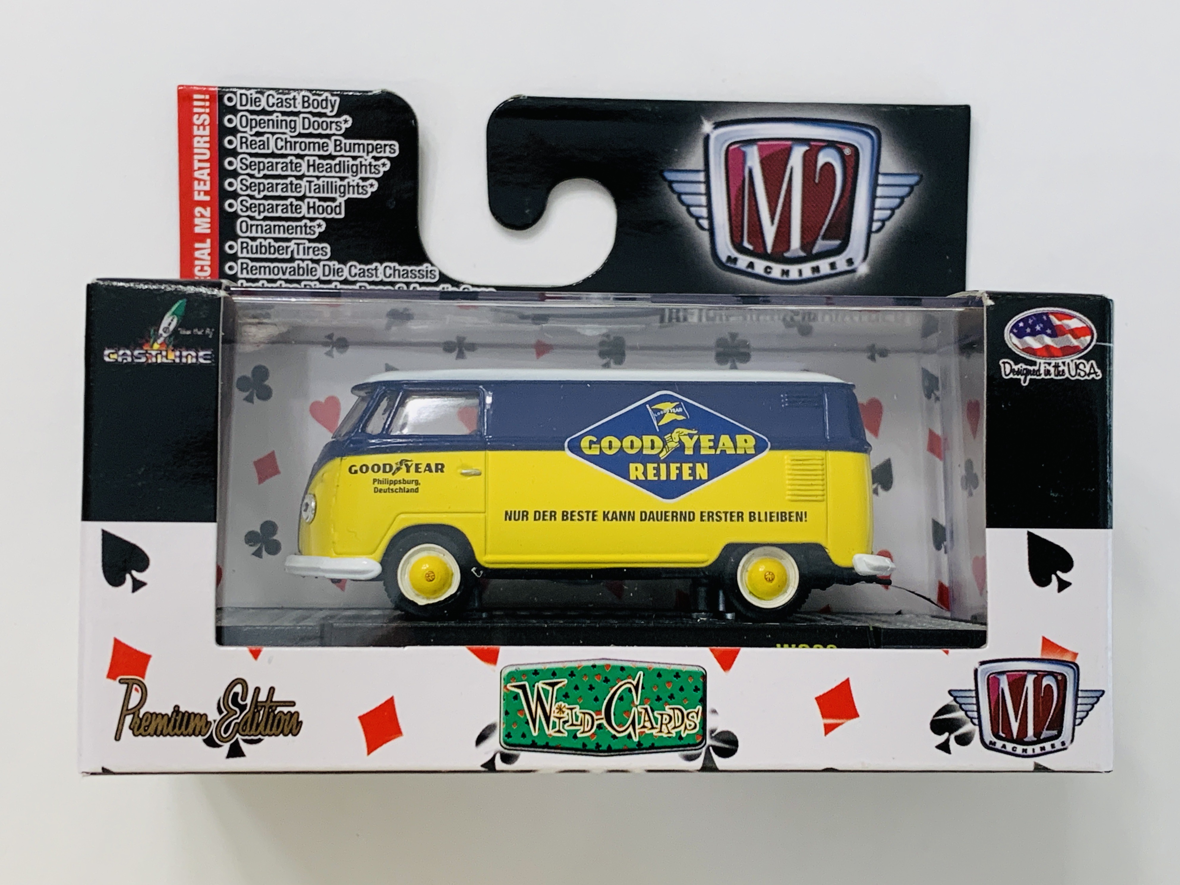 M2 Machines Wild-Cards Goodyear 1960 VW Delivery Van European Model WC09